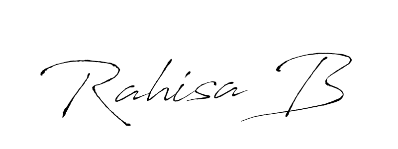 Antro_Vectra is a professional signature style that is perfect for those who want to add a touch of class to their signature. It is also a great choice for those who want to make their signature more unique. Get Rahisa B name to fancy signature for free. Rahisa B signature style 6 images and pictures png
