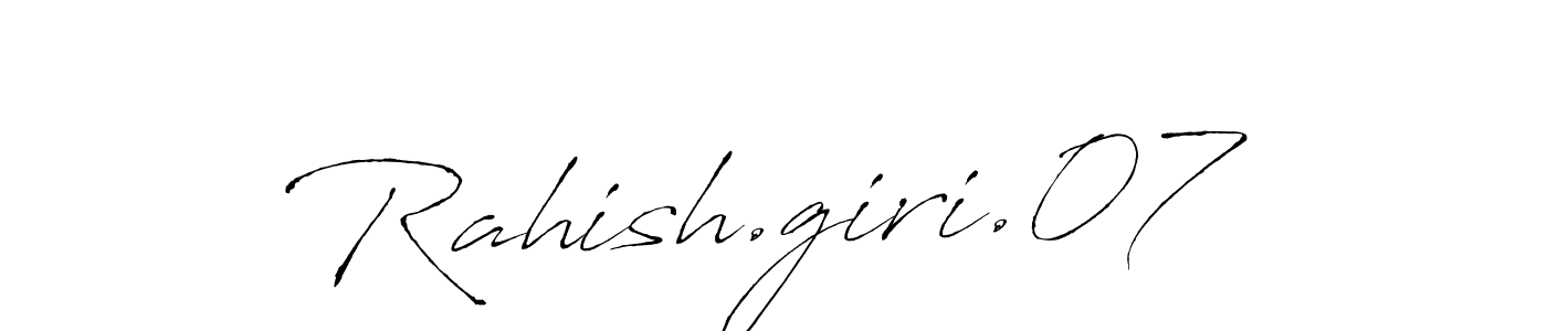 You should practise on your own different ways (Antro_Vectra) to write your name (Rahish.giri.07) in signature. don't let someone else do it for you. Rahish.giri.07 signature style 6 images and pictures png