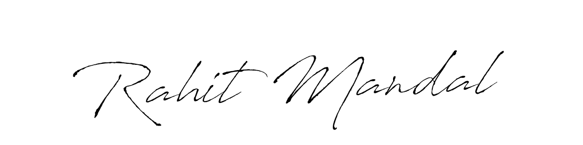 Rahit Mandal stylish signature style. Best Handwritten Sign (Antro_Vectra) for my name. Handwritten Signature Collection Ideas for my name Rahit Mandal. Rahit Mandal signature style 6 images and pictures png