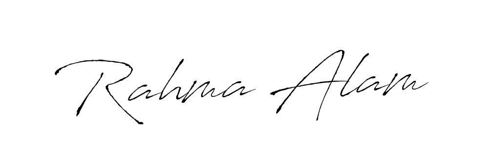 The best way (Antro_Vectra) to make a short signature is to pick only two or three words in your name. The name Rahma Alam include a total of six letters. For converting this name. Rahma Alam signature style 6 images and pictures png