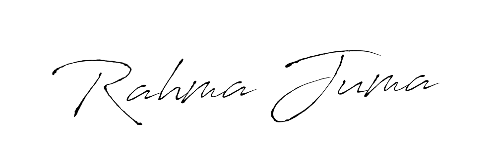 How to make Rahma Juma name signature. Use Antro_Vectra style for creating short signs online. This is the latest handwritten sign. Rahma Juma signature style 6 images and pictures png