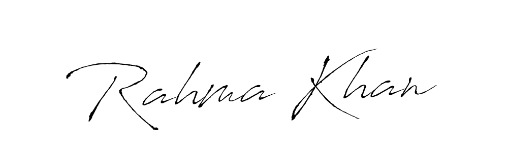 You can use this online signature creator to create a handwritten signature for the name Rahma Khan. This is the best online autograph maker. Rahma Khan signature style 6 images and pictures png