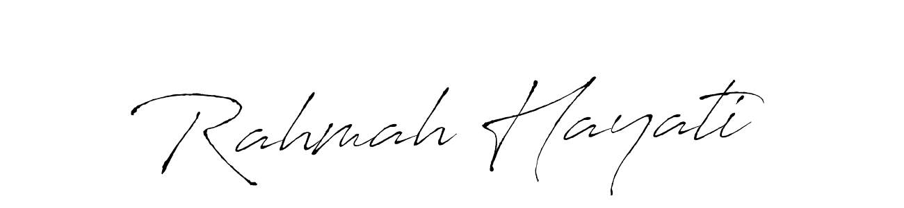 The best way (Antro_Vectra) to make a short signature is to pick only two or three words in your name. The name Rahmah Hayati include a total of six letters. For converting this name. Rahmah Hayati signature style 6 images and pictures png