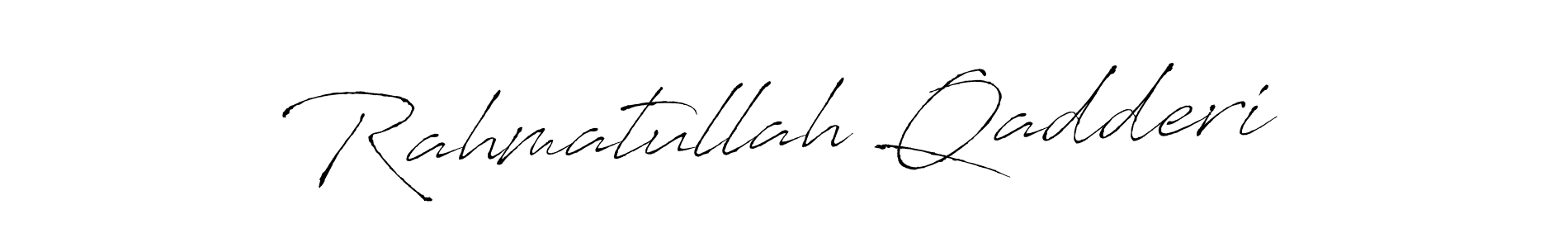 Antro_Vectra is a professional signature style that is perfect for those who want to add a touch of class to their signature. It is also a great choice for those who want to make their signature more unique. Get Rahmatullah Qadderi name to fancy signature for free. Rahmatullah Qadderi signature style 6 images and pictures png