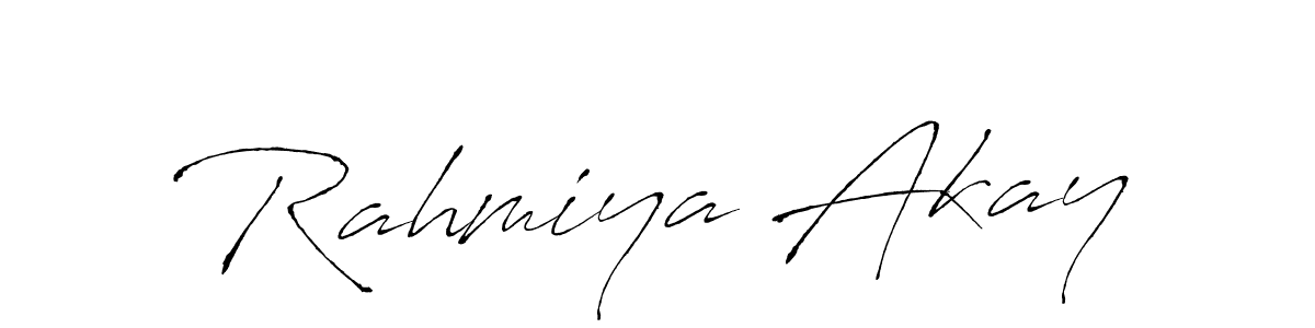 Make a beautiful signature design for name Rahmiya Akay. Use this online signature maker to create a handwritten signature for free. Rahmiya Akay signature style 6 images and pictures png