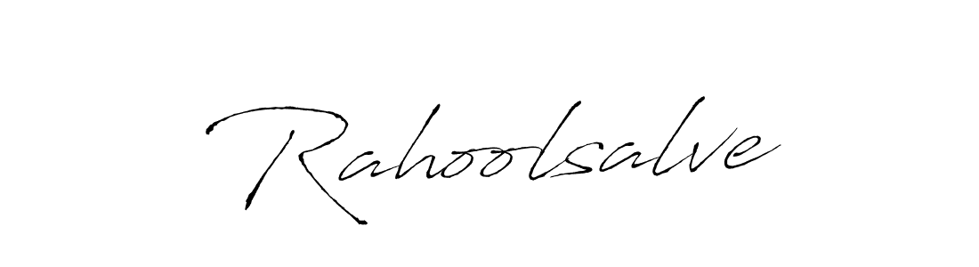 Make a beautiful signature design for name Rahoolsalve. With this signature (Antro_Vectra) style, you can create a handwritten signature for free. Rahoolsalve signature style 6 images and pictures png