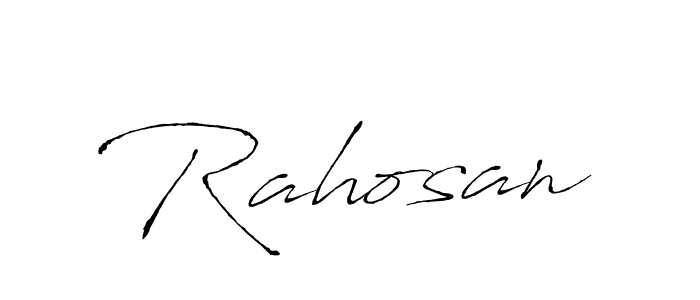 Antro_Vectra is a professional signature style that is perfect for those who want to add a touch of class to their signature. It is also a great choice for those who want to make their signature more unique. Get Rahosan name to fancy signature for free. Rahosan signature style 6 images and pictures png