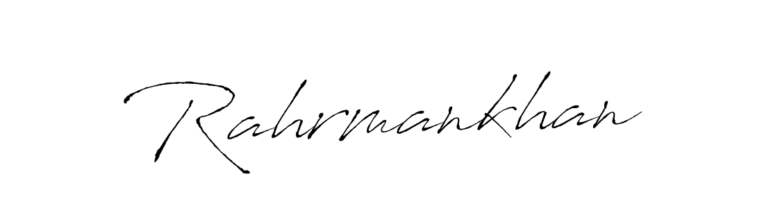 How to Draw Rahrmankhan signature style? Antro_Vectra is a latest design signature styles for name Rahrmankhan. Rahrmankhan signature style 6 images and pictures png