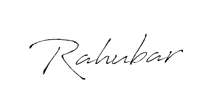 Make a beautiful signature design for name Rahubar. With this signature (Antro_Vectra) style, you can create a handwritten signature for free. Rahubar signature style 6 images and pictures png