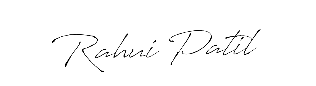 How to make Rahui Patil name signature. Use Antro_Vectra style for creating short signs online. This is the latest handwritten sign. Rahui Patil signature style 6 images and pictures png