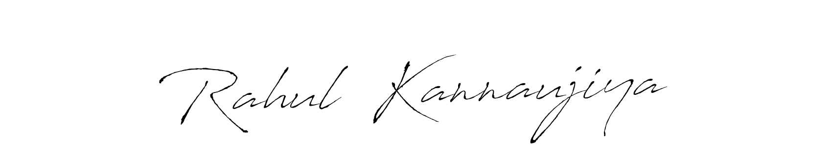 Design your own signature with our free online signature maker. With this signature software, you can create a handwritten (Antro_Vectra) signature for name Rahul  Kannaujiya. Rahul  Kannaujiya signature style 6 images and pictures png