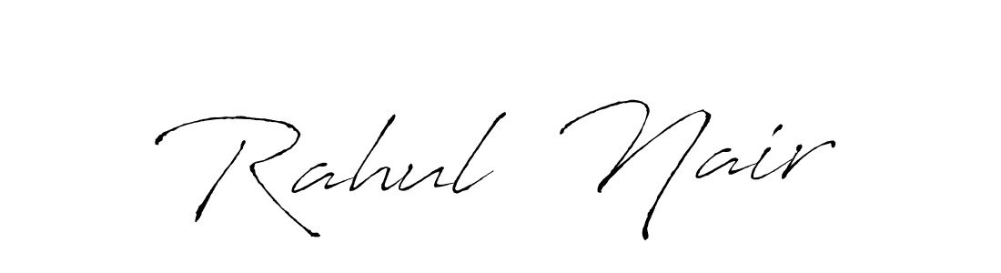 You should practise on your own different ways (Antro_Vectra) to write your name (Rahul  Nair) in signature. don't let someone else do it for you. Rahul  Nair signature style 6 images and pictures png