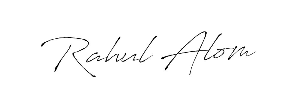 Also You can easily find your signature by using the search form. We will create Rahul Alom name handwritten signature images for you free of cost using Antro_Vectra sign style. Rahul Alom signature style 6 images and pictures png