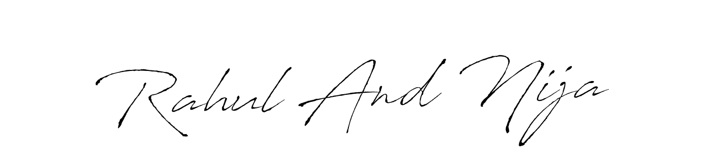 Make a beautiful signature design for name Rahul And Nija. Use this online signature maker to create a handwritten signature for free. Rahul And Nija signature style 6 images and pictures png