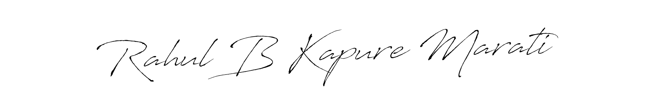 How to make Rahul B Kapure Marati signature? Antro_Vectra is a professional autograph style. Create handwritten signature for Rahul B Kapure Marati name. Rahul B Kapure Marati signature style 6 images and pictures png