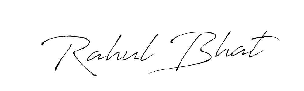Make a beautiful signature design for name Rahul Bhat. With this signature (Antro_Vectra) style, you can create a handwritten signature for free. Rahul Bhat signature style 6 images and pictures png