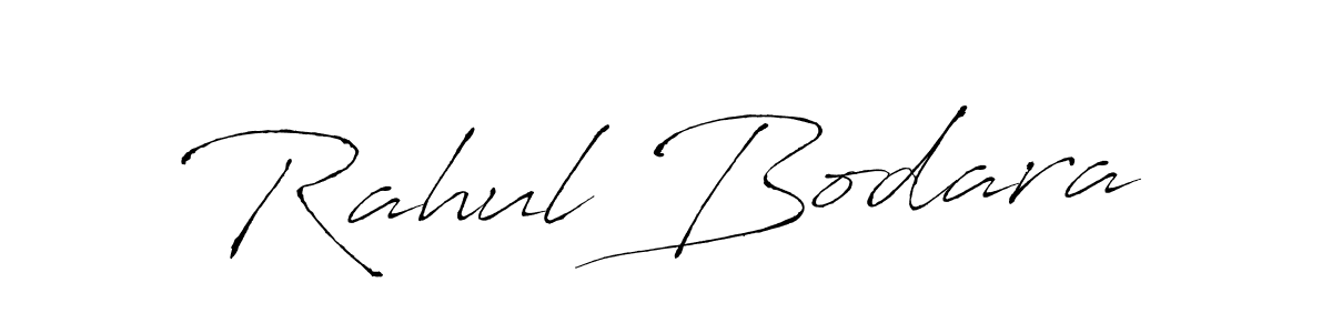 Antro_Vectra is a professional signature style that is perfect for those who want to add a touch of class to their signature. It is also a great choice for those who want to make their signature more unique. Get Rahul Bodara name to fancy signature for free. Rahul Bodara signature style 6 images and pictures png