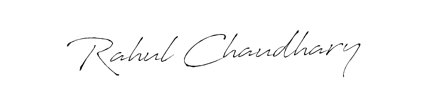 Create a beautiful signature design for name Rahul Chaudhary. With this signature (Antro_Vectra) fonts, you can make a handwritten signature for free. Rahul Chaudhary signature style 6 images and pictures png