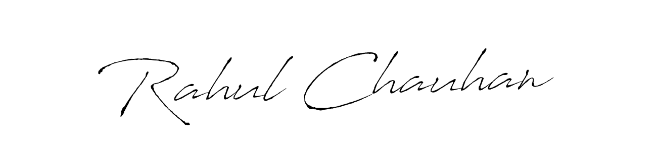 Antro_Vectra is a professional signature style that is perfect for those who want to add a touch of class to their signature. It is also a great choice for those who want to make their signature more unique. Get Rahul Chauhan name to fancy signature for free. Rahul Chauhan signature style 6 images and pictures png