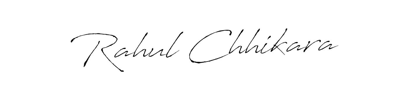 Design your own signature with our free online signature maker. With this signature software, you can create a handwritten (Antro_Vectra) signature for name Rahul Chhikara. Rahul Chhikara signature style 6 images and pictures png