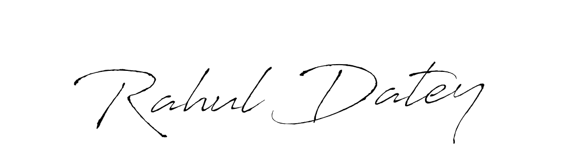 Rahul Datey stylish signature style. Best Handwritten Sign (Antro_Vectra) for my name. Handwritten Signature Collection Ideas for my name Rahul Datey. Rahul Datey signature style 6 images and pictures png