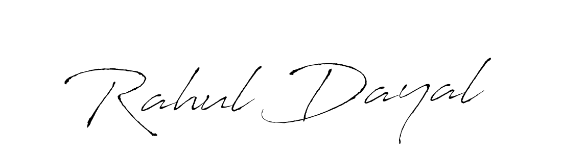 How to make Rahul Dayal name signature. Use Antro_Vectra style for creating short signs online. This is the latest handwritten sign. Rahul Dayal signature style 6 images and pictures png