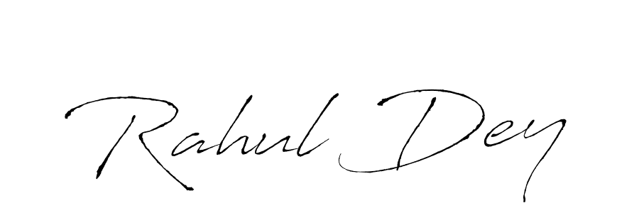 Use a signature maker to create a handwritten signature online. With this signature software, you can design (Antro_Vectra) your own signature for name Rahul Dey. Rahul Dey signature style 6 images and pictures png