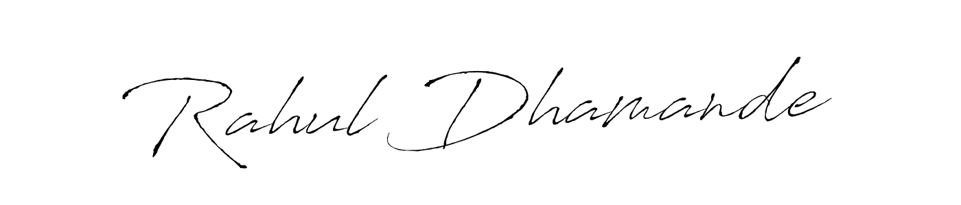 This is the best signature style for the Rahul Dhamande name. Also you like these signature font (Antro_Vectra). Mix name signature. Rahul Dhamande signature style 6 images and pictures png