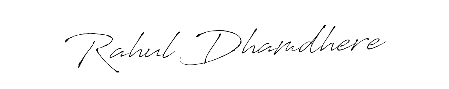 Make a beautiful signature design for name Rahul Dhamdhere. Use this online signature maker to create a handwritten signature for free. Rahul Dhamdhere signature style 6 images and pictures png