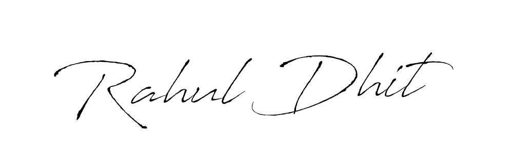 Make a beautiful signature design for name Rahul Dhit. With this signature (Antro_Vectra) style, you can create a handwritten signature for free. Rahul Dhit signature style 6 images and pictures png