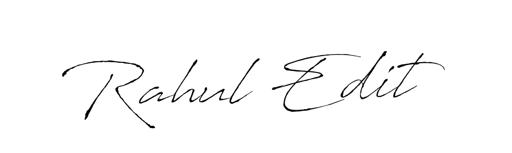 Create a beautiful signature design for name Rahul Edit. With this signature (Antro_Vectra) fonts, you can make a handwritten signature for free. Rahul Edit signature style 6 images and pictures png