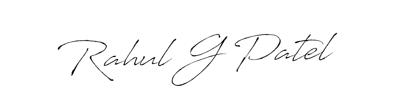 Also we have Rahul G Patel name is the best signature style. Create professional handwritten signature collection using Antro_Vectra autograph style. Rahul G Patel signature style 6 images and pictures png
