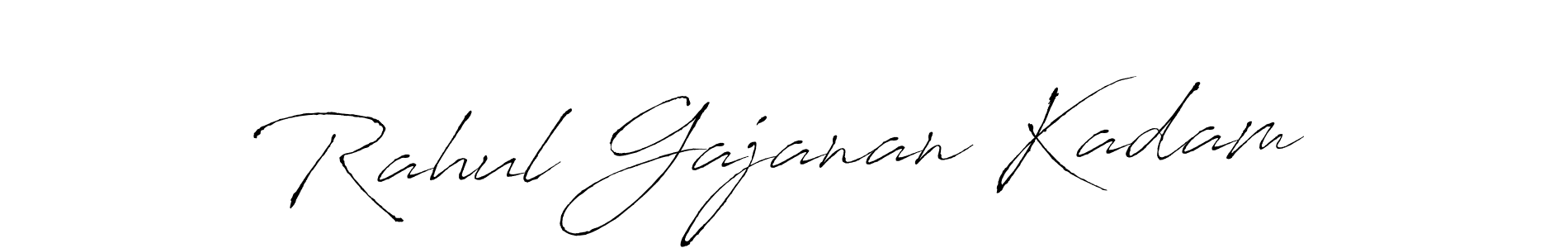 Make a beautiful signature design for name Rahul Gajanan Kadam. With this signature (Antro_Vectra) style, you can create a handwritten signature for free. Rahul Gajanan Kadam signature style 6 images and pictures png