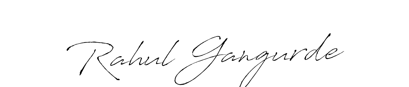 Make a short Rahul Gangurde signature style. Manage your documents anywhere anytime using Antro_Vectra. Create and add eSignatures, submit forms, share and send files easily. Rahul Gangurde signature style 6 images and pictures png
