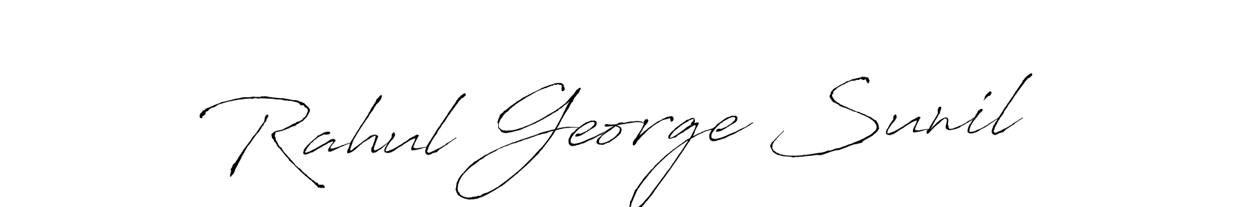 Use a signature maker to create a handwritten signature online. With this signature software, you can design (Antro_Vectra) your own signature for name Rahul George Sunil. Rahul George Sunil signature style 6 images and pictures png