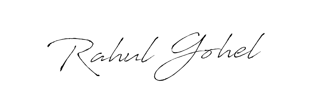 Antro_Vectra is a professional signature style that is perfect for those who want to add a touch of class to their signature. It is also a great choice for those who want to make their signature more unique. Get Rahul Gohel name to fancy signature for free. Rahul Gohel signature style 6 images and pictures png