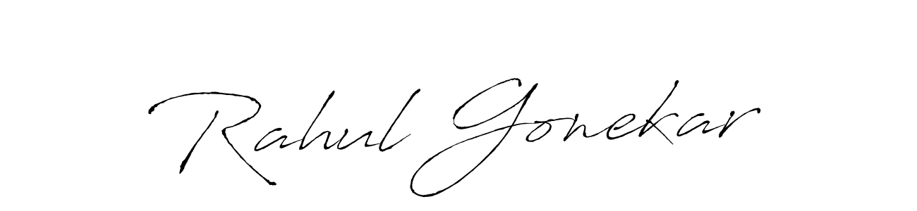 Rahul Gonekar stylish signature style. Best Handwritten Sign (Antro_Vectra) for my name. Handwritten Signature Collection Ideas for my name Rahul Gonekar. Rahul Gonekar signature style 6 images and pictures png