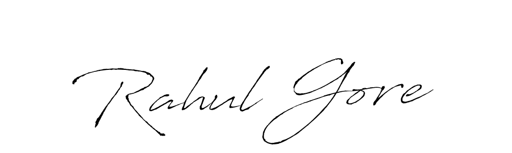 Use a signature maker to create a handwritten signature online. With this signature software, you can design (Antro_Vectra) your own signature for name Rahul Gore. Rahul Gore signature style 6 images and pictures png