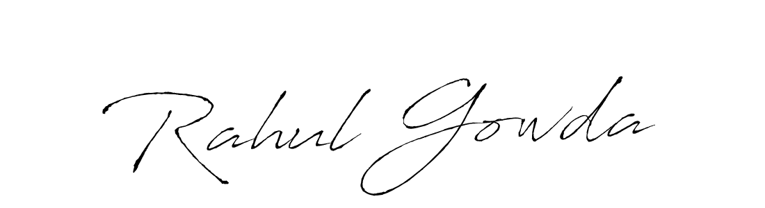 You should practise on your own different ways (Antro_Vectra) to write your name (Rahul Gowda) in signature. don't let someone else do it for you. Rahul Gowda signature style 6 images and pictures png