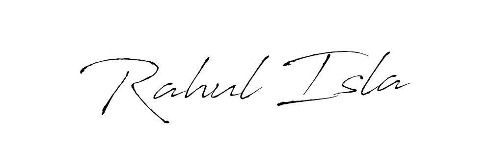 Design your own signature with our free online signature maker. With this signature software, you can create a handwritten (Antro_Vectra) signature for name Rahul Isla. Rahul Isla signature style 6 images and pictures png