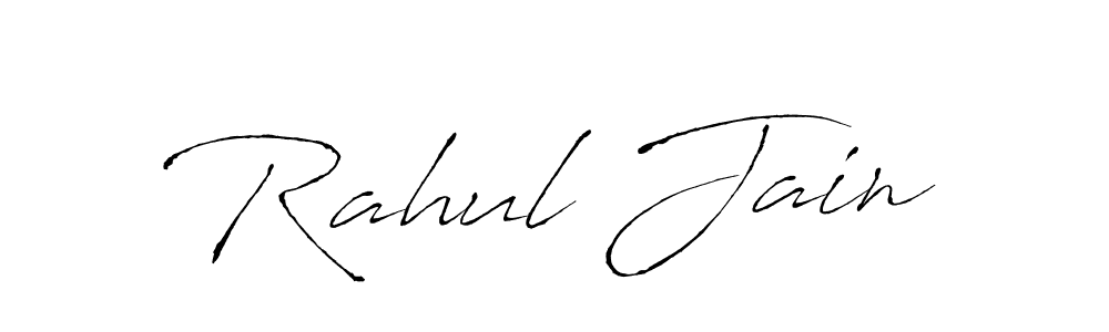 Design your own signature with our free online signature maker. With this signature software, you can create a handwritten (Antro_Vectra) signature for name Rahul Jain. Rahul Jain signature style 6 images and pictures png