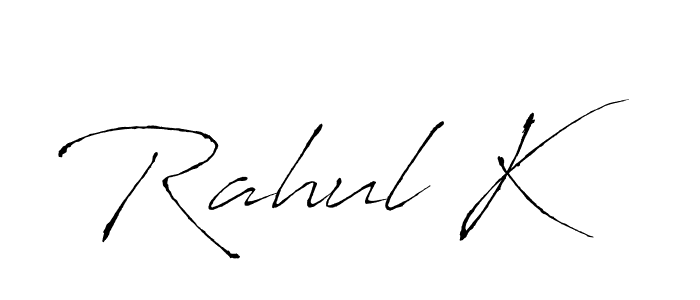 You can use this online signature creator to create a handwritten signature for the name Rahul K. This is the best online autograph maker. Rahul K signature style 6 images and pictures png