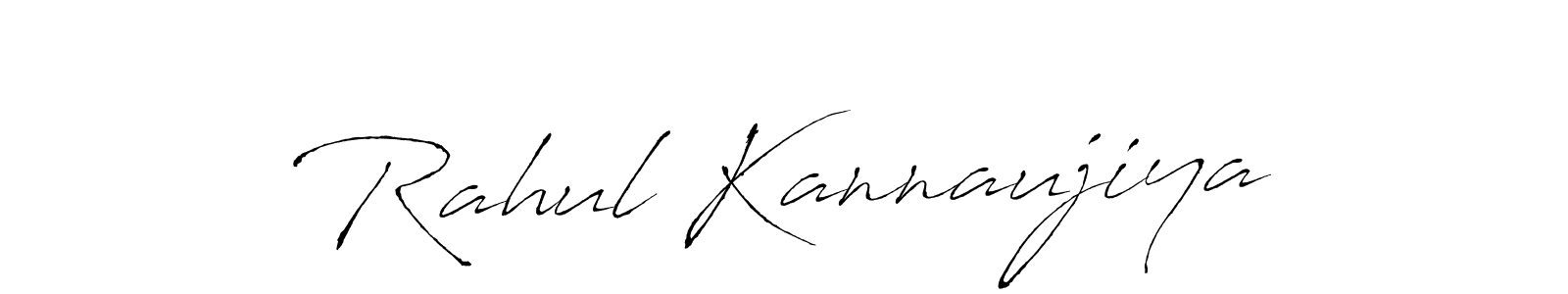 Antro_Vectra is a professional signature style that is perfect for those who want to add a touch of class to their signature. It is also a great choice for those who want to make their signature more unique. Get Rahul Kannaujiya name to fancy signature for free. Rahul Kannaujiya signature style 6 images and pictures png