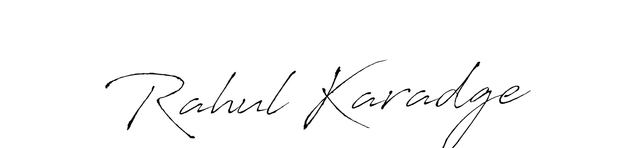 The best way (Antro_Vectra) to make a short signature is to pick only two or three words in your name. The name Rahul Karadge include a total of six letters. For converting this name. Rahul Karadge signature style 6 images and pictures png