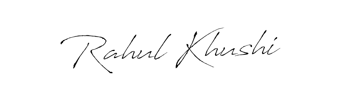 It looks lik you need a new signature style for name Rahul Khushi. Design unique handwritten (Antro_Vectra) signature with our free signature maker in just a few clicks. Rahul Khushi signature style 6 images and pictures png