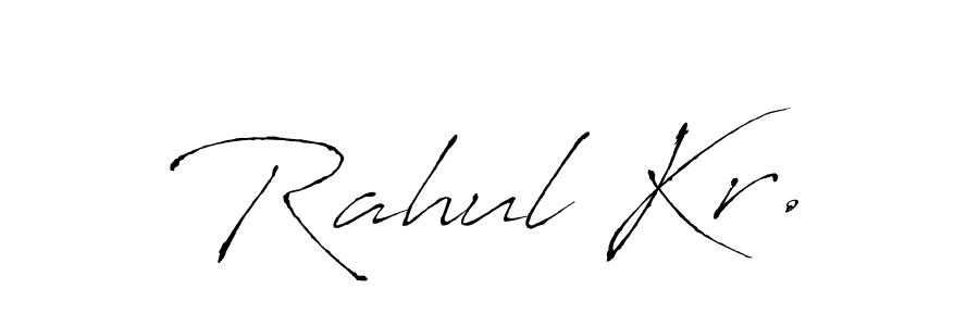 Antro_Vectra is a professional signature style that is perfect for those who want to add a touch of class to their signature. It is also a great choice for those who want to make their signature more unique. Get Rahul Kr. name to fancy signature for free. Rahul Kr. signature style 6 images and pictures png