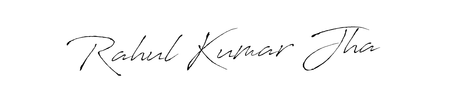 Create a beautiful signature design for name Rahul Kumar Jha. With this signature (Antro_Vectra) fonts, you can make a handwritten signature for free. Rahul Kumar Jha signature style 6 images and pictures png