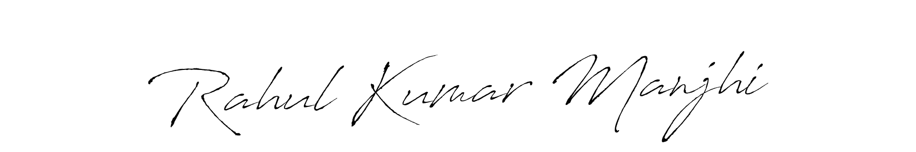 Also we have Rahul Kumar Manjhi name is the best signature style. Create professional handwritten signature collection using Antro_Vectra autograph style. Rahul Kumar Manjhi signature style 6 images and pictures png
