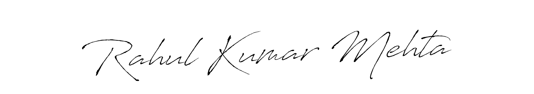 Make a short Rahul Kumar Mehta signature style. Manage your documents anywhere anytime using Antro_Vectra. Create and add eSignatures, submit forms, share and send files easily. Rahul Kumar Mehta signature style 6 images and pictures png
