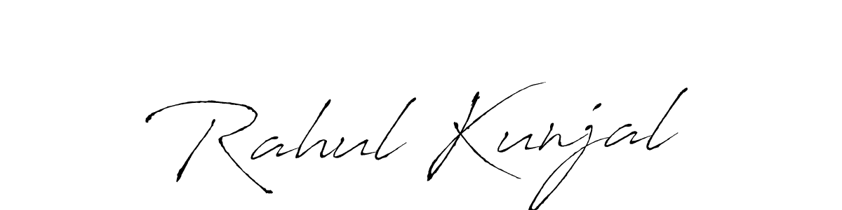 Also we have Rahul Kunjal name is the best signature style. Create professional handwritten signature collection using Antro_Vectra autograph style. Rahul Kunjal signature style 6 images and pictures png